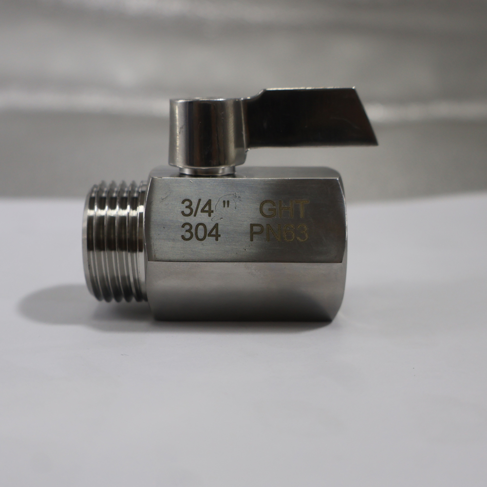 1 Piece Mini Ball Valve Female And Male Thread